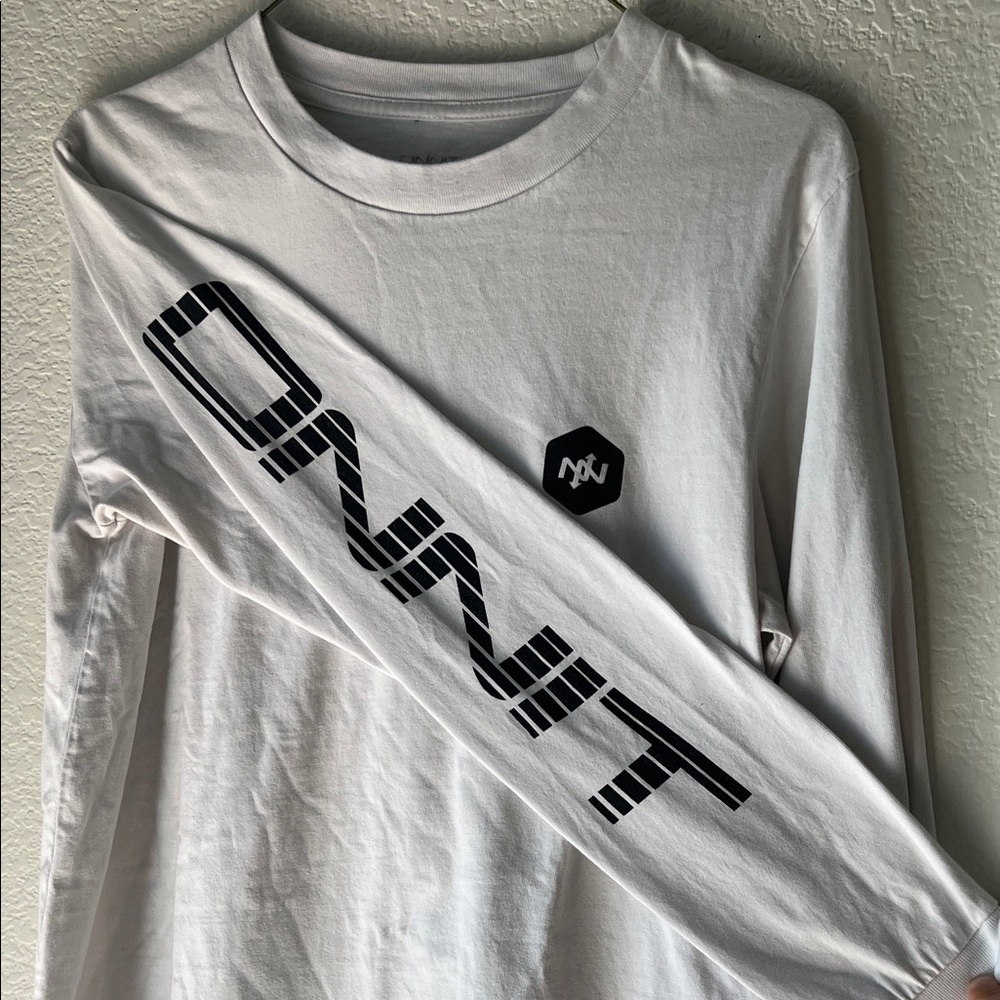 Cotton white Long Sleeve Men's Tee